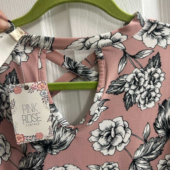 Pink Rose Mini Dress - Picture 5 of 5